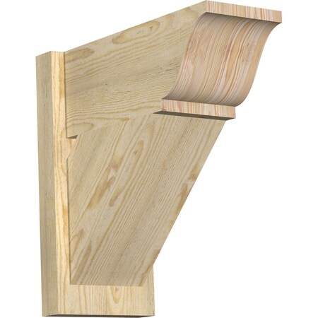 Ekena Millwork Traditional Rough Sawn Traditional Outlooker, Douglas Fir, 8"W x 18"D x 18"H OUT08X18X18TRA01RDF